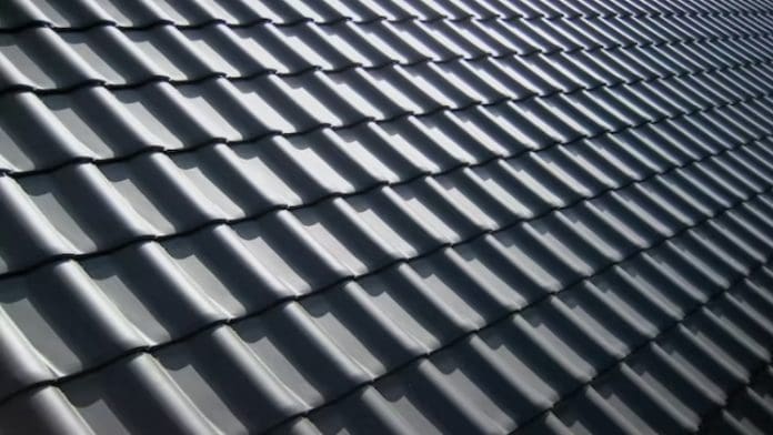 Grey roof tiles